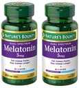 Nature 's Bounty Melatonin 5mg Dual Spectrum, 100% droga zdarma spánkový doplněk, rychlé uvolnění a rozšířené uvolnění, podporuje relaxaci a spánek zdraví, 60 Bi- Layer tablety (balení po 2)