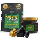 Wellness Nest Gold Class Čisté Himalayan Shilajit Resin: Ultimate Potency for Men & Women - 24k Gold, 75% + Fulvic Acid, Laboratorní zkušební zpráva v ceně - 30g (1 balení), 75 Služeb