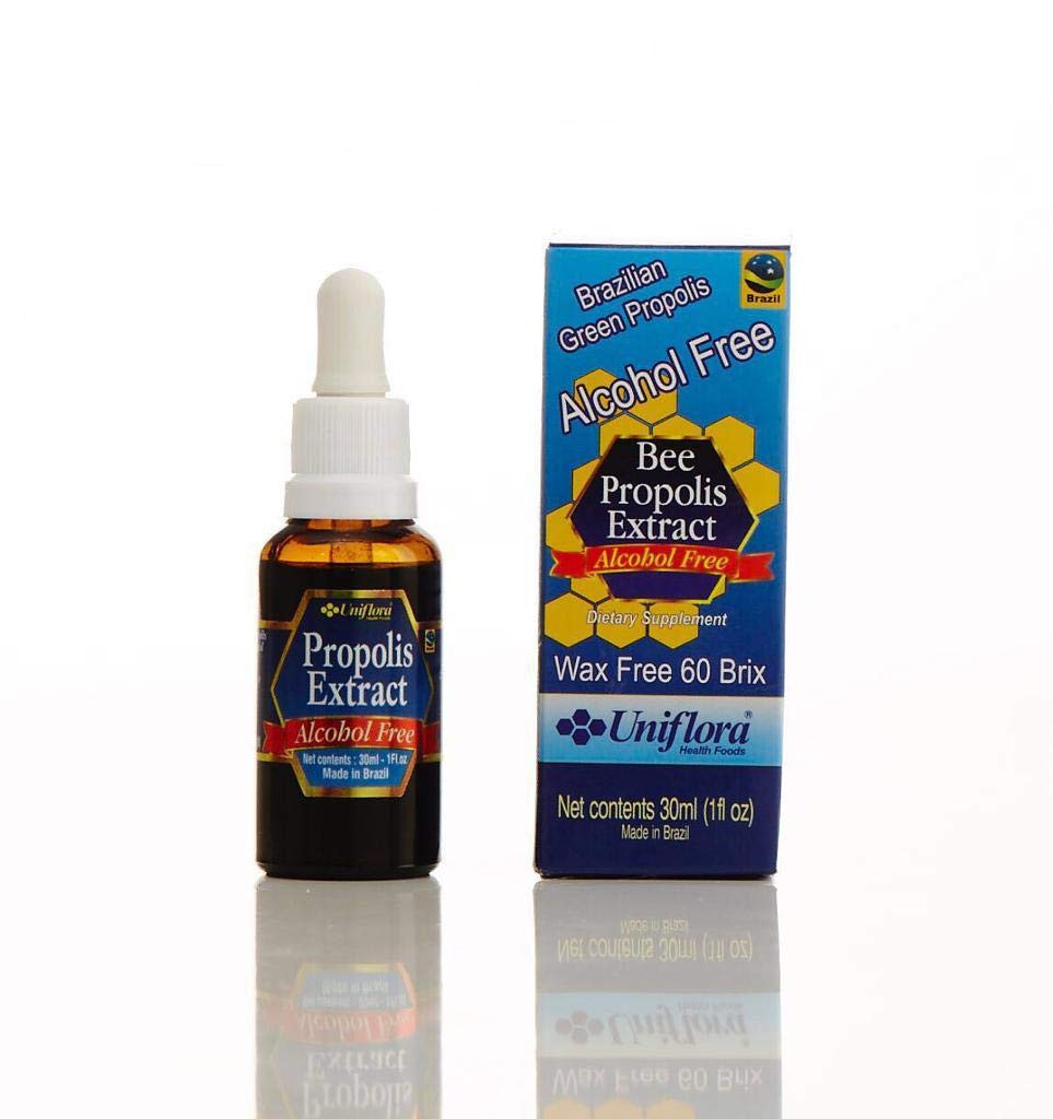 Uniflora Brazilská Zelená Bee Propolis Extract - Alcohol- Free, 60 Brix - High Artepilin C - Imunitní podpora 30ml