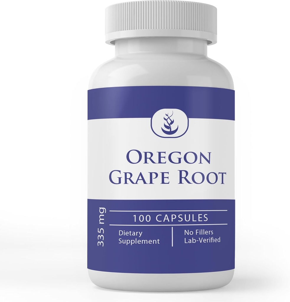 Čisté původní ingredience Oregon Grape Root, (100 kapslí) Vždy čisté, Žádné přísady nebo Fillers, Laboratoř ověřen