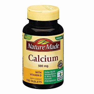 Příroda Made vápník, 500 mg, S vitamínem D, Tablety, 130 Počet (balení po 3)