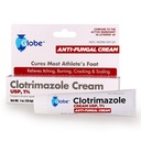 Globe Clotrimazol Antimykotická krém 1% USP (1 oz), Anti Fungal Léčba, Relieves Itching, Burning, Cracking a Scaling Associated Sportes Foot, Jock Itch, Ringworm a další