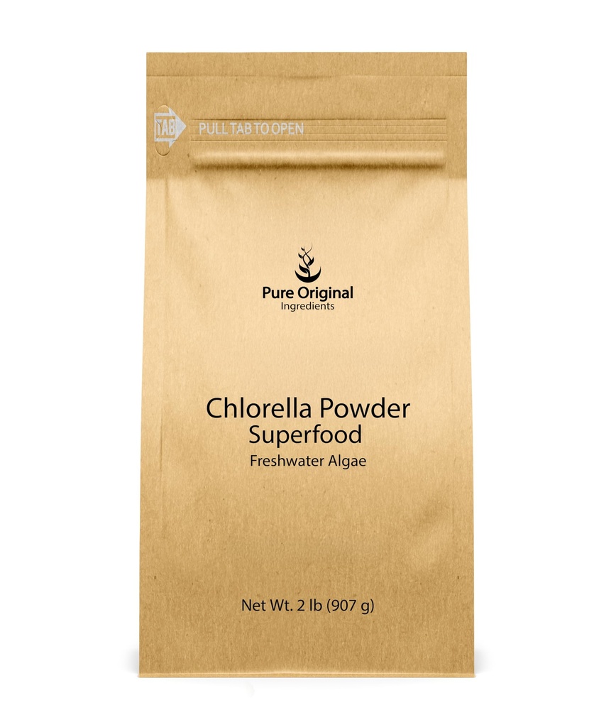 PRŮVODNÍ INGREDIENTY Chlorella prášek (2 LB) Superfood, sladkovodní řasy, přírodní