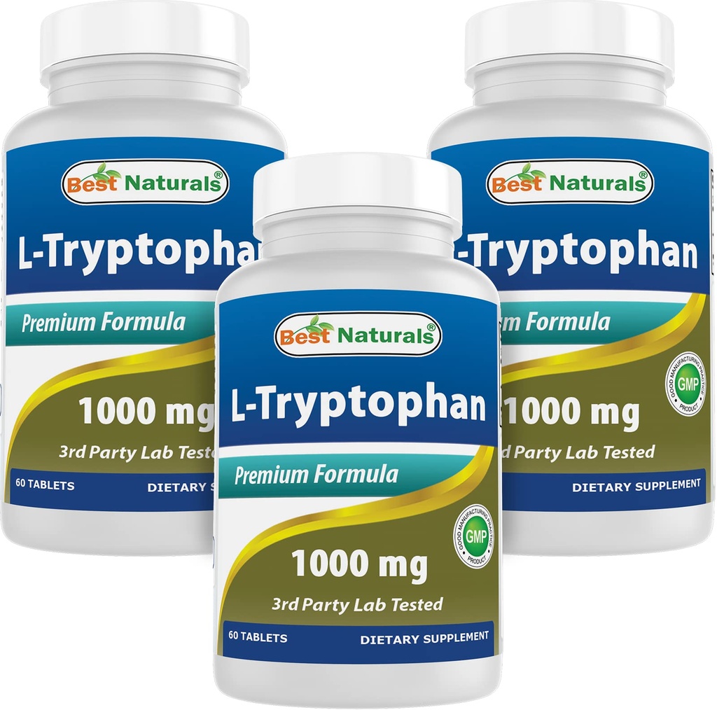Nejlepší Naturals L- tryptofan 1000 mg 60 tablet (60 kusů)