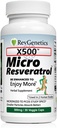 X500: Pure Resveratrol 500 mg - Pure Trans- Resveratrol - 30 Vegetariánských tobolek - 500 mg na tobolku