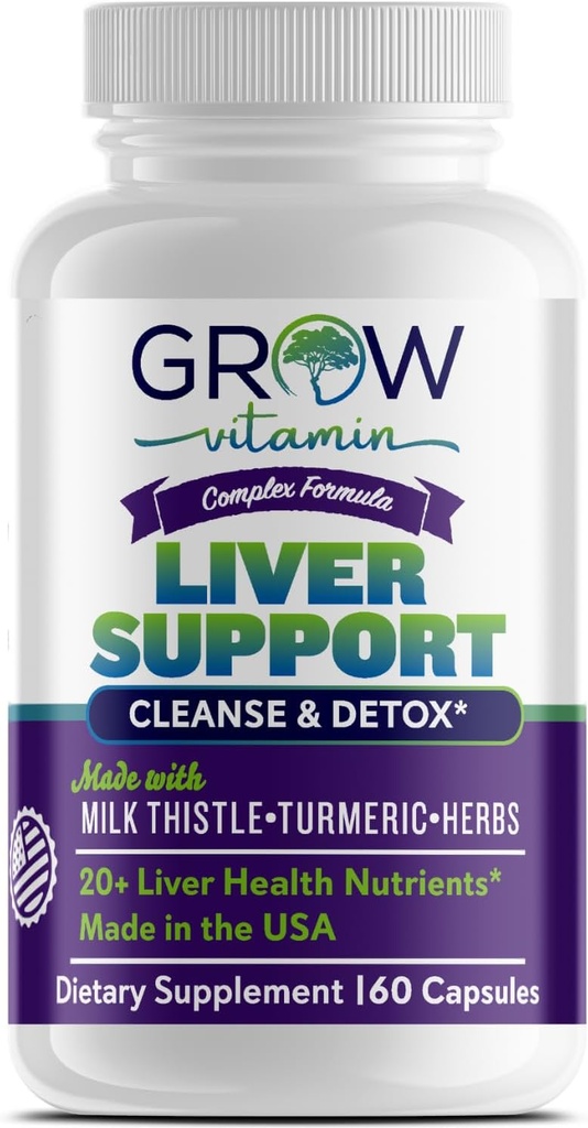 růst vitamín Játra čisticí detox Kapsle w / Unikátní směs mléčného thistle, Artichode & Pampelion Extract - Doplněk k játkám zahrnuje kurkuma, Beetroot & Choline - 60 Kapsle