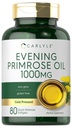 Carlyle Večerní Primrose Oil Kapsle 1000mg 600mg 124; 80 Softgels 6004; Cold Pressed Dodatek 124; Non- GMO & gluten zdarma