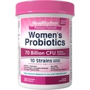 Newrhythm Ženské Probiotika, Organic Prebiotics, 70 Miliardy CFU 10 Stravovací Probiotika pro močové a stravitelné zdraví, 30 Veganské Kapsle, Žádné nafouknutí