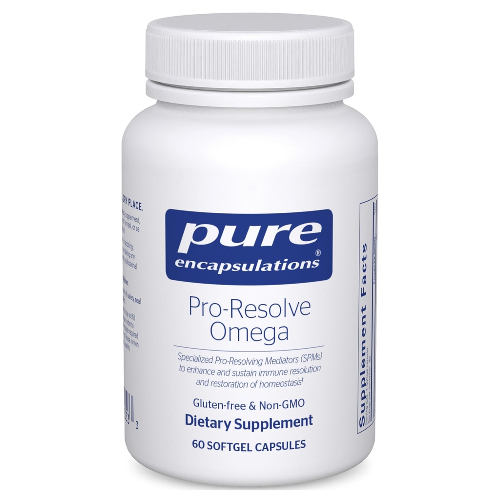 Čisté enkapsulace Pro- Resolve Omega Omega 124; Omega-3 mastné kyseliny pro kardiovaskulární zdraví 124; 60 Softgel Kapsle