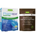 Pharmepa Restore & Advanced Hydrolyzed Collagen Peptides Bundle, 1000mg Čisté EPA Omega33 Fish Oil & 100% tráva Fed Bovine Collagen Protein Powder, by Igennus