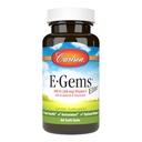 Carlson - E- Gems Elite, 400 IU vitaminu E s tokoferoly a tokotrienoly, Heart Health & Optimal Wellness, Antioxidant, 60 měkkých gelů