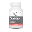 Alergie Research Group Pancreas Pork Supplement - Pancreas Natural Glandular, 425mg Pancreatic Enzymes, Digestive Enzymes Amylase, Protéza - 60 Počet