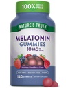 Nature 's Truth Melatonin Gummies PHAR124; 10mg PHAR124; 140 Count PHAR124; Berry Flavor PHAR124; Vegan, Non-GMO & Gluten zdarma doplněk pro dospělé