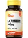 Sundance L- karnitin Tartate dodatek 500mg 600mg 124; 60 Kapsle 124; Volný formulář Amino kyselinu 124; Non- GMO a gluten zdarma pilulky