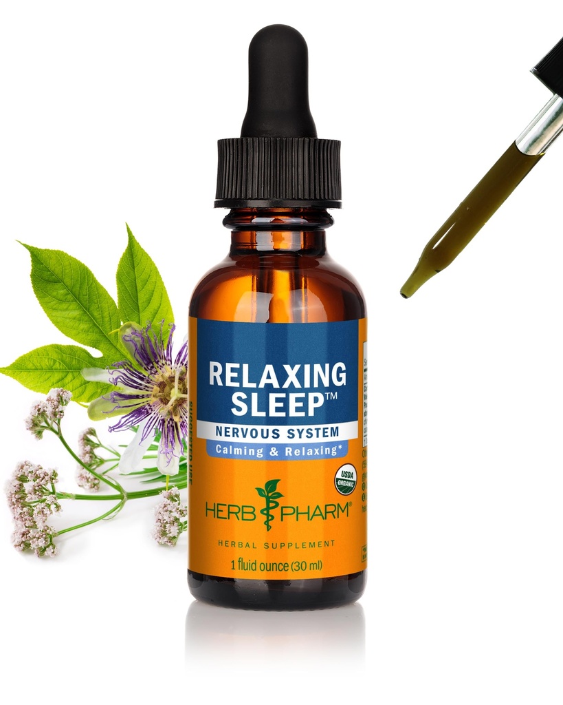Herb Pharm Relaxing Sleep Bylinný vzorec s Valerian Extract - 1 Ounce