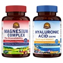 Vitalitown Magnesium + Hyaluronic Acid Bundle 124; komplex hořčíku (bod 1) & Hyaluronic Acid Plus Vitamin C (bod 2)