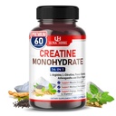 Ultra Creatine pilulky 124; Creatin Monohydrát Kapsle Vylepšená L- Arginin, L Citrulin, Ginseng Cren124; Podpora Stamina, Energie & Svalový růst 124; 180 Kapsle