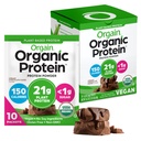 Orgain Organic Vegan Protein Powder, Creamy Chocolate Fudge - 21g Plant Protein, 6g Prebiotic Fiber, Low Carb, No Lactosa Ingredients, No Added Sugar, Non- GMO, For Shakes & Smoothies, 10 Cestovní balení