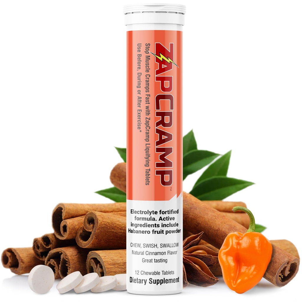 Zastavit svalové křeče rychle s Capsaicin z Habanero ovoce prášek vyhlazující žvýkací tablety s elektrolyty pro tělo a nohy křeče Relief- 12 tablet