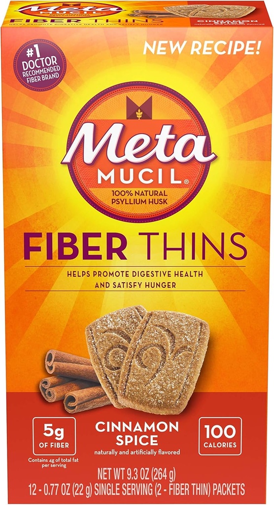 Metamucil Fiber Size 12 Počet 2 Crisps 9.3 Ounce (Value Pack of 6)