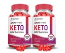 Odůvodněné laboratoře (2 balení Keto Drops Keto ACV Gummies Advanced Formule 1000MG Vyrobeno s granátovým máslem, šťávou, práškem B12 Vegan Non GMO 120 gummys