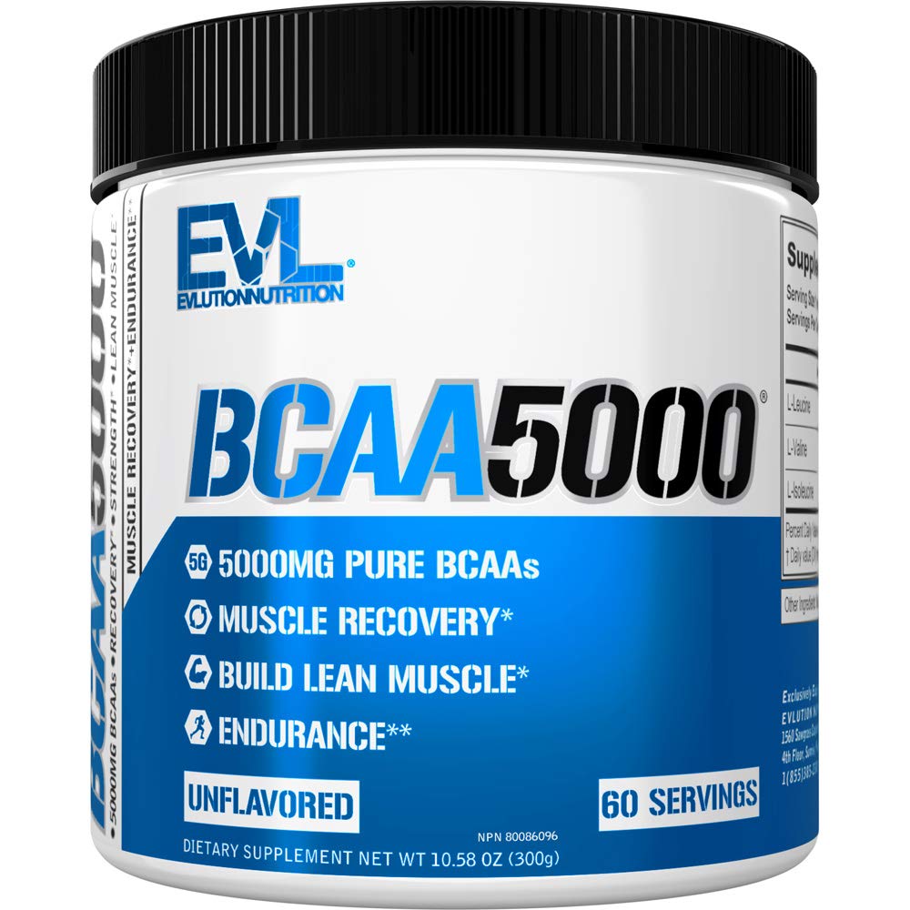 Eluce EVL BCAA aminokyseliny Powder - BCAA Powder Post Workout Recovery Drink and Stim Free Pre Workout Energy Drink Powder - 5g Branched Chain Amino Acids Supplement for men - Neochucený prášek