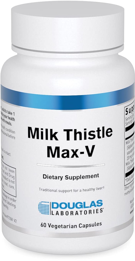 Douglas Laboratories Milk Thistle Max- V PHARMAN124; Standardizovaný bylinný extrakt pro podporu jater PHARMAN124; 60 Kapsle