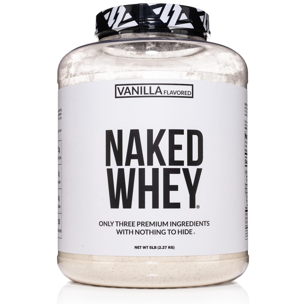 NAKED Vanilla syrovátkový prášek - všechny přírodní tráva Fed syrovátkový prášek, Vanilla Flavor, Organic Coconut Sugar, 5Lb Bulk, GMO-Free, Soy Free, gluten Free - 61 Služeb