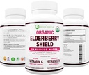 Max Strength USDA Organic Black Elderberry, Black Currant Extract & Echinacea CARL 124; 3 in 1 Natural Imunitary Support & Vitamin C CARL 124; Sugar- Free, Vegan- Friendly CARL 124; Homeopatické remedy 124; 60 Count