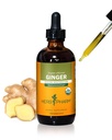 USDA Organic Ginger Root Extract *: Digestion & Circulatory Support CLANE124; Ginger tinktura pro příležitostnou nauseu CLANE124; Non-Bitter Vegan Digestive Supplement CLANE124; 4 Oz, až 3 měsíce dodávky