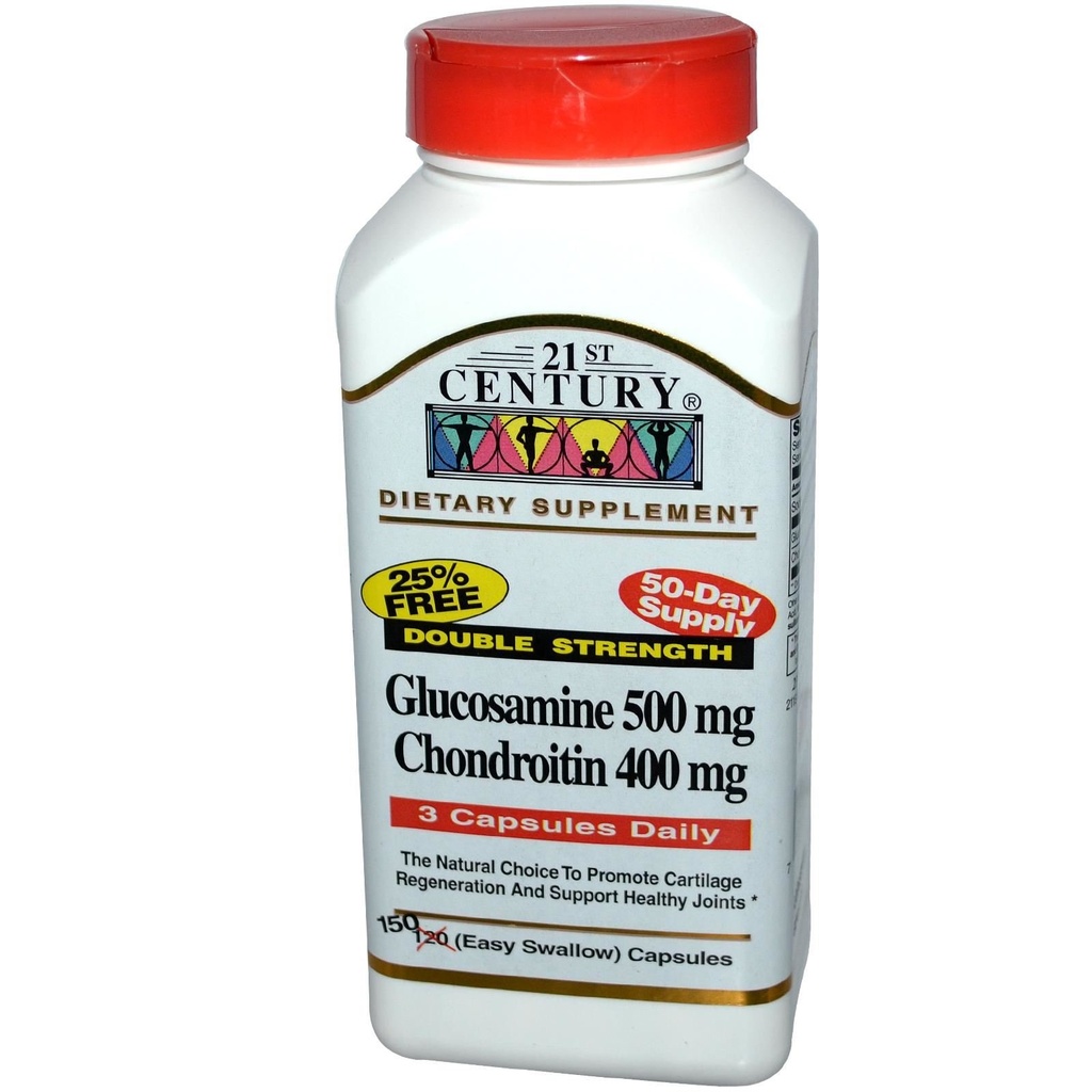 21. Století Glucosamine Chondroitin 500 / 400mg - Dvojitá síla, cp 150 Počet