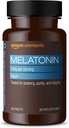 Elementy Melatonin 3mg, Pomáhá s příležitostnou nespavostí, Vegan, Neochucené, 260 Tablety, 8 měsíční zásoba (Balení se může lišit)