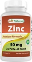 Nejlepší Naturals Zinek dodatek jako zink Gluconát 50mg 240 Tablety - Imunitní podpora