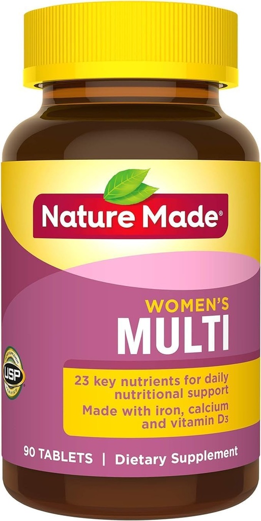 Nature Made Women 's Multivitamin Tablety, 90 Počet pro denní výživové podpory † (Balení květen Vary)