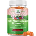 USDA Organic Kids Multivitamin Gummies - Vegan Organic Multivitamin pro děti 2 + se 14 esenciálními vitamíny a minerály - Daily Gummy Multivitamins Vegan Nut Free & Non- GMO (120 Počet)