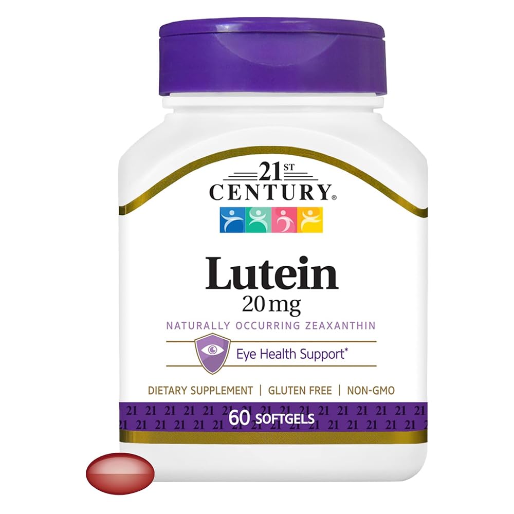 21. Století Lutein, 20 mg, 60 Softgels
