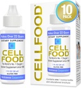Cellfood Oxygen Boost - 1 fl oz, 10 Pack - Liquid Oxygen dodatek pro Lymfatické odsávání, Altitude nemoc, Jet Lag, Únava, Bolesti hlavy & Energie - Gluten Free, Cert. Kosher