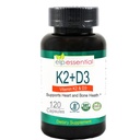 ELP ESSENTIAL Vitamin K2 s D3 doplněk zdraví kostí a srdce, Kapsle K2 + D3 Vitamíny 120 Kapsle