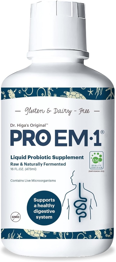 TeraGanix Organic Liquid Probiotic (30 Day Supply), Gut Health Supplement, Dr. Validated pro dospělé a děti, Zlepšuje imunitní funkci, Digestion & Nutrient Absorpce, 6 mil CFU / ml (16 fl oz)