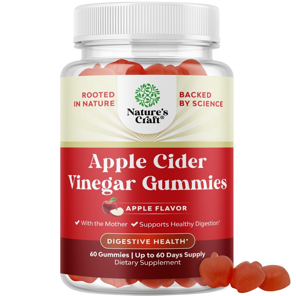 Jablečné octové gumy pro hubnutí - Čisté a detoxní gumy pro Gut Health, Bloating & Energy Support - ACV Chews with B12 Vitamin, B6 & Granátová jablka pro lepší metabolismus - 60 Počet
