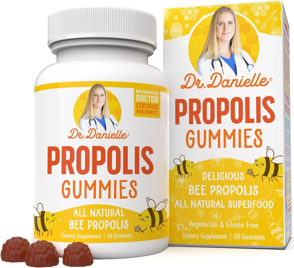 Propolis Gummies od Dr. Danielle, Nejlepší Propolis Gummy dodatek, 500mg