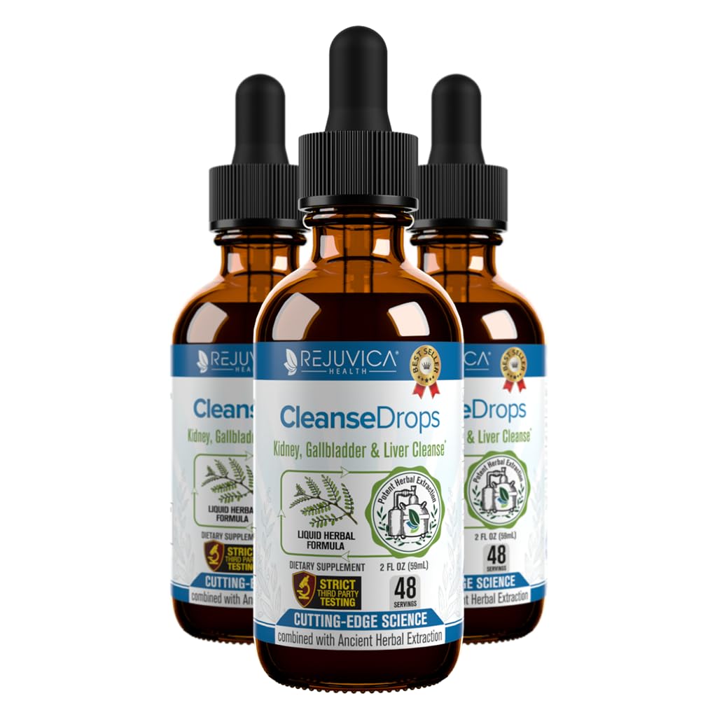 Čisté kapky - Advanced Ledviny a žlučník Cleanse Supplement - Liquid Delivery for Better Absorption - Chanca Piedra Používá se v amazonském deštném pralese