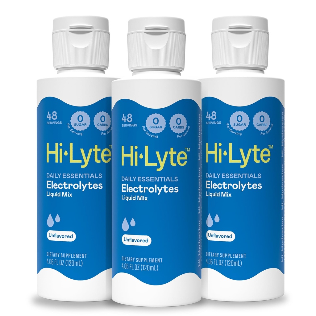 Hi- Lyte Daily Essentials Electrolytes Liquid Mix Neochucené, 144 Doručování