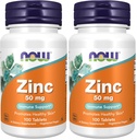 Nyní Potraviny doplňky, zinek (zink glukonát) 50 mg, podporuje funkce enzymu *, imunitní podpora *, 100 tablet (balení po 2)