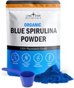 Lone Star Botanicals Organic Blue Spirulina Powder - 100% čisté modro-zelené řasy, No Fishy Smell, Vegan Superfood for Smoothies & Drinks, Non GMO, gluten- Free, Vegan