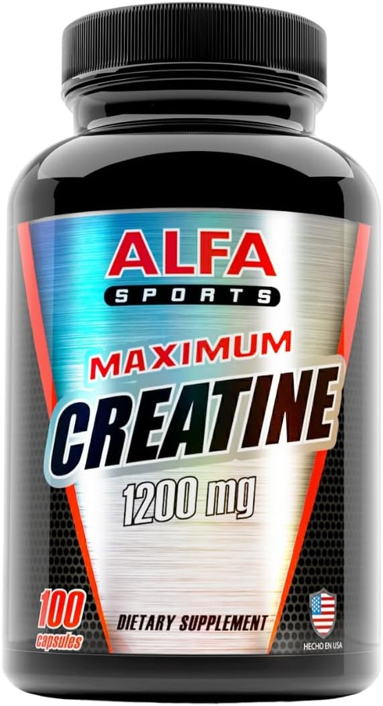 ALFA VITAMINS Maximální hladina kreatininu Monohydrát 1200 Mg 100 Kapsle. Muscle Mass - Muscle Growth - Post Workout Recovery. Snížení účinků kyseliny mléčné