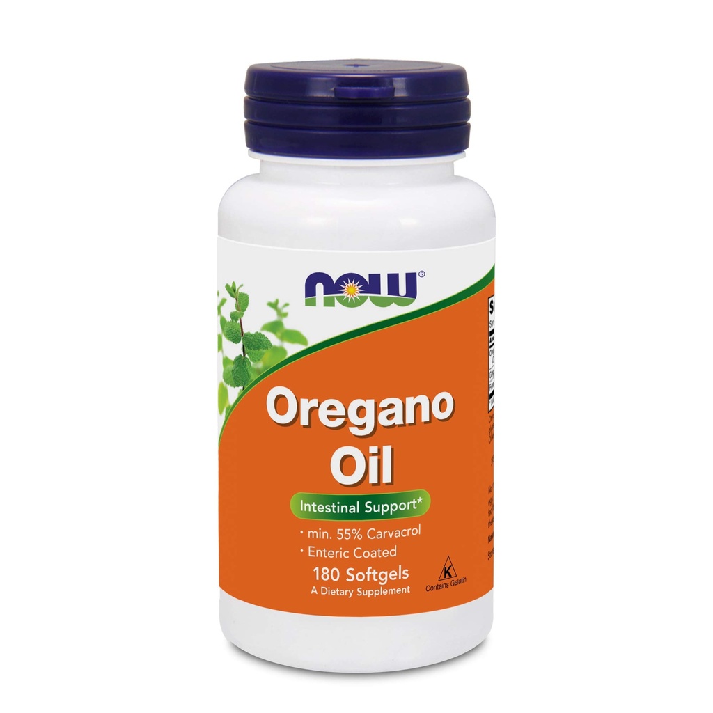 Nyní Foods Oregano Oil (Minimum 55% Carvacrol) - 181mg, 180 Softgels - High Potency Digestive Supplement, Promotes Gut Health - Kosher - 180 Servings