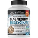 Magnesium Bisglycinát 100% Chelate No- Laxative Effect - Maximum Absorpce & Biologická dostupnost, Plně reagováno & Buffered - Zdravá energie Svalová kost & Společná podpora - Non- GMO Projekt ověřen - 90 ct