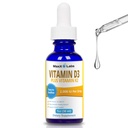 Vitamin D3 K2 Tekuté kapky - Tekuté Vitamin - D3 2000 IU Na kapku s K2 doplňky pro dospělé a děti - VIT D pro zdravé kosti, srdce a imunitní zdraví - Vitamin D K2 MK7 kapátko 1 Oz