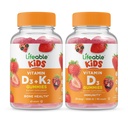 Živý vitamin D3 + Vitamin K2 Děti + Vitamin D Děti, Gummies Bundle - Velký Ochutnávka, Vitamin dodatek, Lepek zdarma, GMO zdarma, Žvýkací žlab